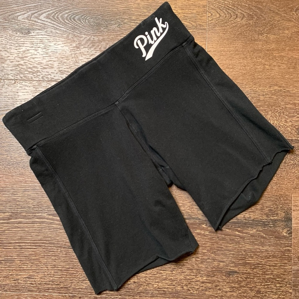 Victoria’s Secret PINK Yoga Black Biker Shorts